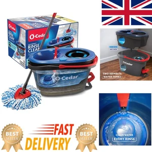 EasyWring RinseClean Mikrofaser Spin Mop & Eimer System - Freisprechreinigung - Bild 1 von 20