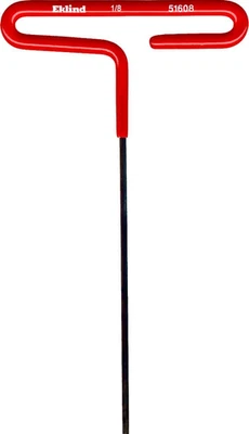 EKLIND 51608 1/8 Inch Cushion Grip Hex T-Handle T-Key Allen Wrench - Image 1 of 4