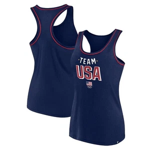 Women's Fanatics Branded Navy Team USA Center Bold Tank Top, Size: Large, Usa - Picture 1 of 1