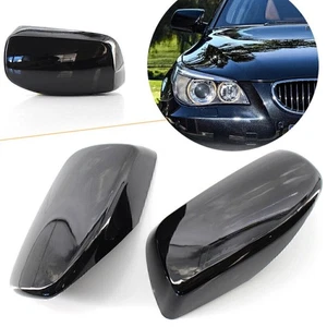 pair Cover Cap For Door Mirror Primered For BMW E60 E61E63 525i 530i 528i 530xi - Picture 1 of 9