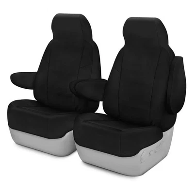 For Volkswagen Passat 12-14 Polycotton Drill 1st Row Black Custom Seat Covers Foto 1 de 4