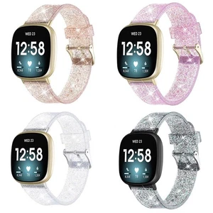 For Fitbit Sense & Versa 3 Shinning TPU Band Silicone Watch Strap Xmas Bracelet - Picture 1 of 12