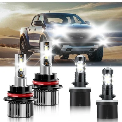 For Ford Ranger 1993-1996 LED Headlight + Fog Light Bulb Combo Super Bright - Image 1 of 4