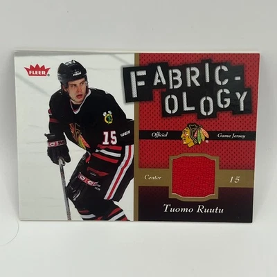 2006-07 Fleer Fabric-Ology Tuomo Ruutu #TR - Image 1 of 2