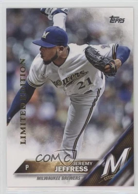 2016 Topps Limited Edition Jeremy Jeffress #544 - Image 1 of 2