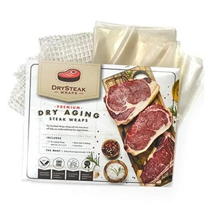  3 Dry Age Bags For Meat, Plant-Based Dry Aging Steak Wraps 24x24", With  - Picture 1 of 7