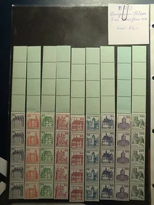 MiNr. 913 - 1143**  5´er Streifen mit Leerfeld 1977 - 80 + 82 Burgen & Schlösser - Bild 1 von 1