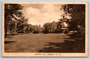 Außenansicht des Meredith Inn, Meredith NY Vintage Postkarte - Bild 1 von 2