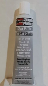 Two (2)Squadron Tools 20202, Gray Grey Putty Fast Dry Formula - Picture 1 of 2