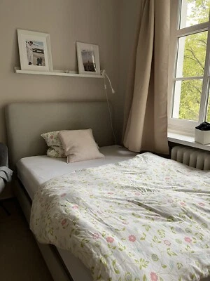 boxspringbett 160x200 mit matratze und topper - Bild 1 von 3