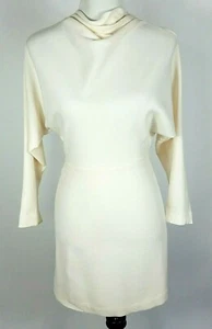 ALC Größe 0 Kleid nudefarben Reißverschluss hinten hochgeschlossen langarm - Bild 1 von 9