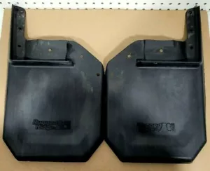 (2) Rugged Ridge Front Black Mud Flaps 11642.01 Rrmud1 - Picture 1 of 8