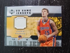 2005-06 Upper Deck - UD Game Jerseys - #GJ-AB Andris Biedrins - Warriors
