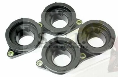 YAMAHA FZ6R INTAKE CARB FLANGE HOLDER MANIFOLD BOOTS INSULATOR SET 2009 - 2015 - Image 1 of 4
