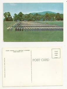 Postal de colección Cadet Parade Academia Militar de Estados Unidos West Point NY ENVÍO GRATUITO - Imagen 1 de 1