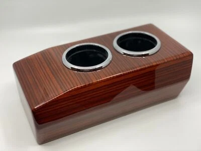 Center Console Cup Holder For Mercedes-Benz R107 560SL Zebrano Color - Image 1 of 3