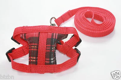 红色皮带铅宠物软背带小宠物豚鼠仓鼠雪貂杠杆 — 第 1/2 张图片