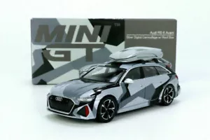 Mini GT 1:64 Audi RS6 Avant Silver Camouflage China / mit Dachbox Exclusive Toys - Bild 1 von 12