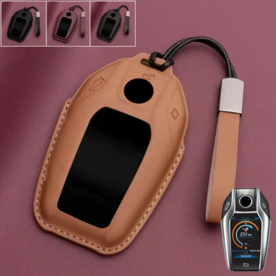 Funda de cuero genuino para llave de coche para BMW 730Li 740Li 750Li G30 X3 X4 X5 I8 5 6 Foto 1 de 4