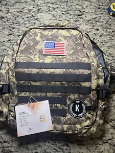 Backpack 35 L Military Backpack With USB Charging Port. Special Letter K  - Picture 1 of 14