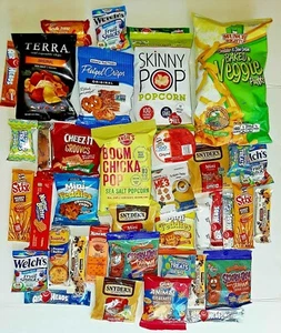 EVA Care Package (40 Count) Variety Snacks Box - College Students, Military - Picture 1 of 2