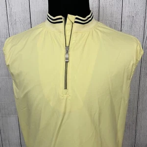 Tommy Bahama 18 Golf Herren Large gelb Nylon Viertel-Reißverschluss Windbreaker Regenweste - Bild 1 von 6