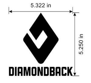 Custom Made Diamondback Bikes Logo Decal. Die Cut Vinyl. Release Catch Century - Picture 1 of 6