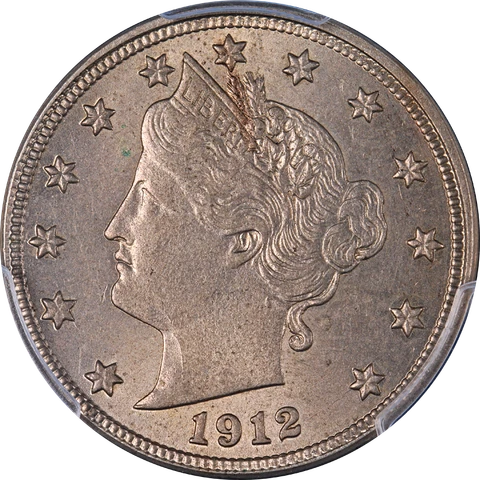 1912-D Liberty V Nickel PCGS MS63 Great Eye Appeal Strong Strike Nice Luster Cover