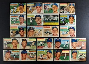1956 Topps Baseball Set Break Boston Red Sox Lot 22 Cards - Picture 1 of 3