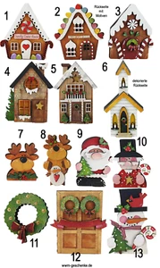 Weihnachts -Steckfiguren für Sebastian Holzkränze, 6 mm Holzdübel - Bild 1 von 23