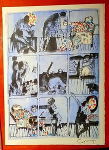 *JACQUES LAGRANGE*LITHO*ORIGINALE*SIGNÉE*1966*LE SAVETIER*LA FONTAINE*MUSEE*RARE - Picture 1 of 8