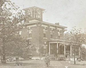 FOTO RPPC Hermosa tarjeta de hogar italiana encontrada en Portsmouth, OH 1904-18 ANTIGUA - Imagen 1 de 7