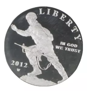 Proof 2012 Infantry Soldier - US Commemorative 90% Silver Dollar - Picture 1 of 3