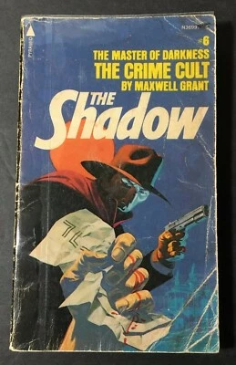 1975 Paperback THE SHADOW #6 THE CRIME CULT by Maxwell Grant, Steranko Cover - Image 1 of 4