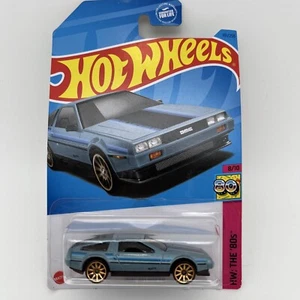 2023 Hot Wheels Blue DMC Delorean The 80s #101 1/64 Diecast Car New Sealed - Picture 1 of 12