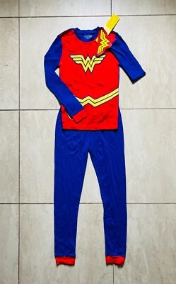 2 Новые наборы - DC Wonder Woman пижамы - девочек плотно прилегают (100% хлопок) - размер 10 - Изображение 1 из 4