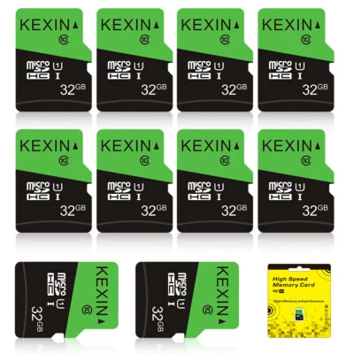 LOT Pack 32GB Micro SD Class 10 SDHC TF Memory Card Fast Flash For Camera - Image 1 of 4