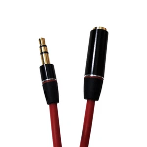 3.5mm Aux Audio Cable for Monster Male to Female Audio Extension Cable Cord 1.2m - Picture 1 of 6