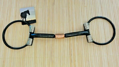 Billy Allen D-Bit Snaffle Gebiss Trense Mundstück Show Westernbit Kupferrolle 14 - Bild 1 von 4