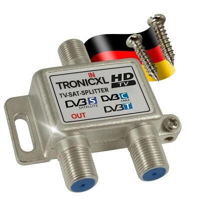 Sdoppiatore 2 vie sdoppiatore morbido digitale HD TV 3D 4K sdoppiatore antenna cavo satellitare - Immagine 1 di 4