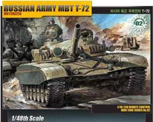 Academy 1/48 Russian Army MBT T-72 Motorized Tank Plastic Model Kit #13308 - Picture 1 of 1