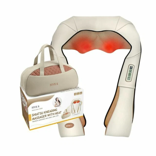FIVE S FS8801 Deep Tissue Massager Pillow with Heat - Beige