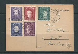 POLAND 1942 OCCUPATION ISSUE (Scott NB19-NB23) ON FIRST DAY COVER POSTCARD - Picture 1 of 1