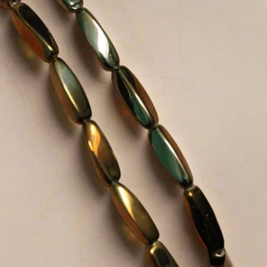 18 x 5 mm Feuerpoliert Drehbar Oval Perlen GD - Bild 1 von 8