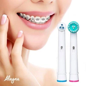 8er Set Zahnspangen Zahnbürstenköpfe für Oral-B –  gründliche Reinigung - Bild 1 von 5