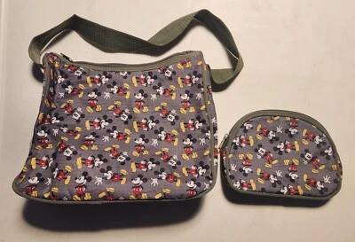 Disney Mickey Mouse Bolso de Mano Cartera Bolso de Almuerzo y Maquillaje Bolsa de Merienda Verde Oliva Foto 1 de 4