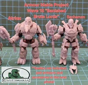 ARMOUR MAKIA PROJECT WAVE 15 BANISHED BRUTE LORDS, ATRIOX & ESCHARUM ARMOURS - Picture 1 of 2