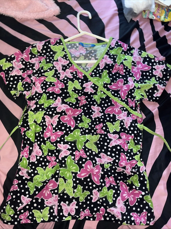 Exfoliantes de mariposa rosa y verde Foto 1 de 4