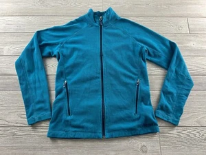 Marmot Women’s Blue Fleece Branded Full Zip Soft Shell Jacket Size Medium - Picture 1 of 9