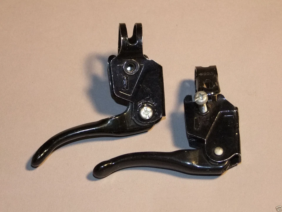 NOS OLD SCHOOL BMX BLACK LEE CHI MX 2 FINGER BRAKE LEVERS - Image 1 of 2